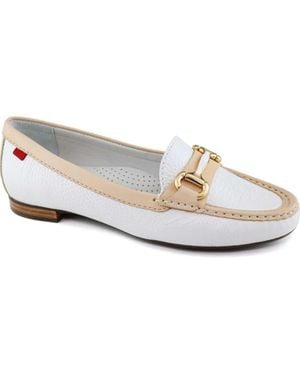 Marc Joseph New York Grand Street Leather Buckle Loafer - White