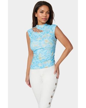Bebe Assymmetrical Top - Blue
