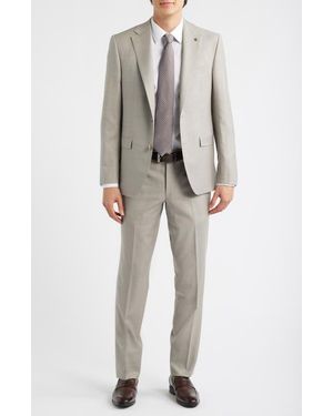 Jack Victor Esprit Tan Mélange Wool Suit - Gray