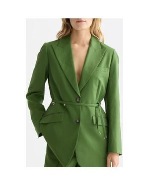 Scotch & Soda Charm Belted Blazer - Green