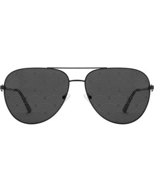 Kurt Geiger 65Mm Oversize Pilot Sunglasses - Gray