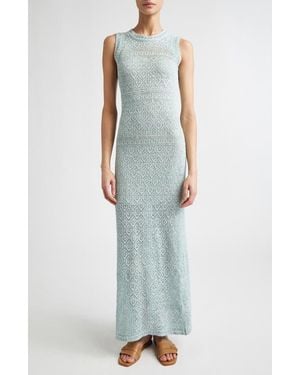 Eleventy Linen Blend Sleeveless Dress - Multicolor