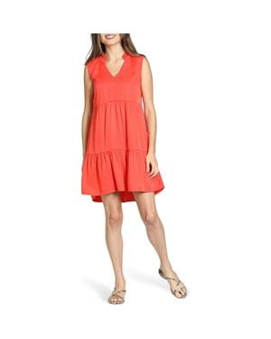 Apny Sleeveless Tiered Dress