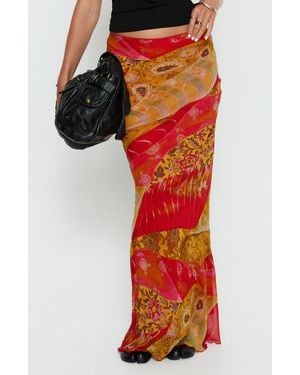 Princess Polly Rowana Maxi Skirt - Red
