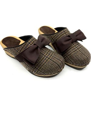 KUNSTEN Embla Bow Clog - Brown