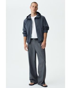 H&M Loose-Fit Tailored Pants - Blue