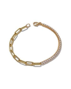 Mark Henry Half & Half & Chunky Link Bracelet - White