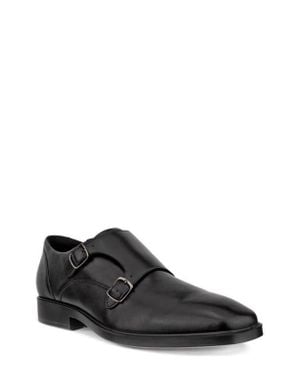 Ecco Metropole Milan Double Monk Strap Derby - Black