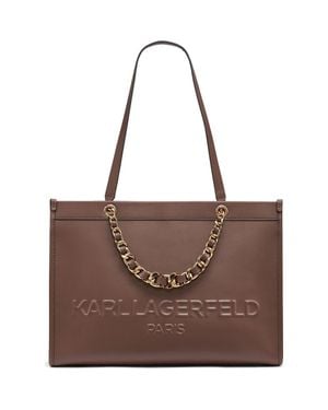 Karl Lagerfeld Savoie Tote - Brown