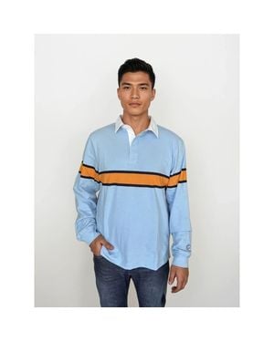 Ledger & Ford Oxford Club Rugby Shirt - Blue