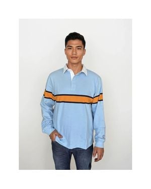 Ledger & Ford Oxford Club Rugby Shirt - Blue