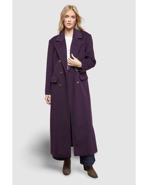 Oasis Maxi Tailored Coat - Purple