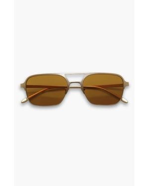 INDY Jimmy Aviator Polarized Sunglasses - Brown