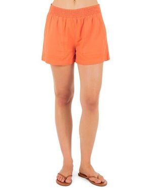 Hurley Beach Club Cotton Blend Shorts - Orange