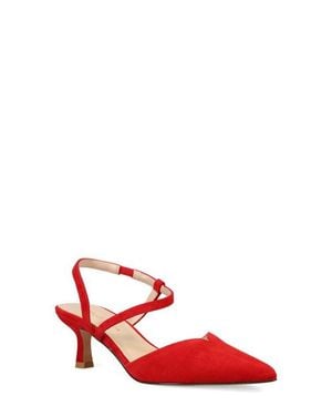 Pelle Moda Kearn Asymmetric Ankle Strap Pump - Red