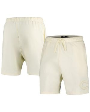 Pro Standard Cincinnati Reds Neutral Fleece Shorts - White