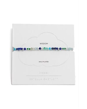 Estella Bartlett Mini Amelia Beaded Slider Bracelet - White