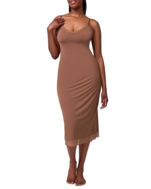 Montelle Intimates Maxi Slip - Brown