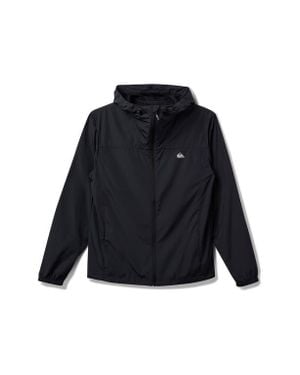 Quiksilver Overcast Water Repellent Hooded Windbreaker - Black