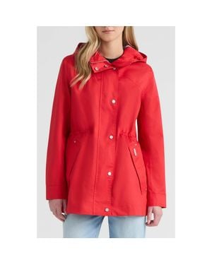 HUNTER Adela Hooded Waterproof Jacket - Red