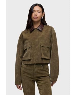 Hudson Jeans Faux Suede Chore Jacket - Green