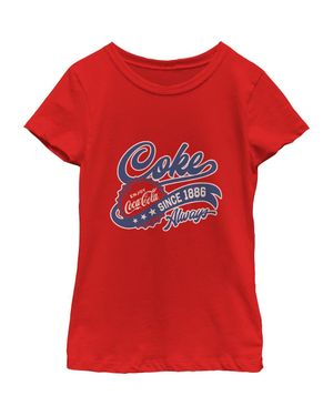 Coca Cola Girls' Always Enjoy Since 1886 T-Shirt - Red