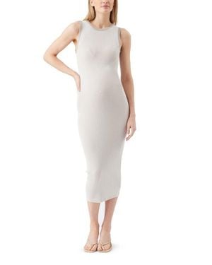 Ripe Maternity Noa Rib Knit Nursing Dress - White