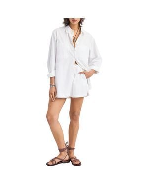 Vitamin A Nadia Cover-Up Shirt - White