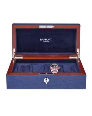 Rapport Heritage Four Watch Box - Blue