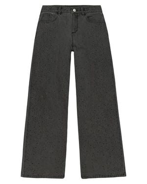 Joe's Jeans Kids' Kate Embellished Baggy Fit Jeans - Gray