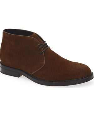 BOSS Dresletic Suede Chukka Boot - Brown