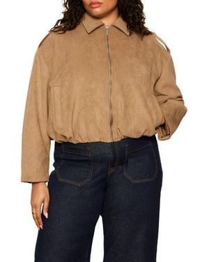 Sanctuary Takeoff Faux Suede Jacket - Blue