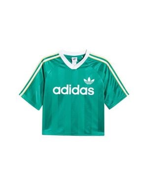 adidas Kids' Archive Recycled Polyester Crop Jersey - Green