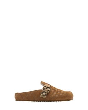 Burberry Urchin Genuine Shearling Mule - Brown
