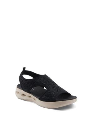 Flexus by Spring Step Gosselin Ankle Strap Platform Wedge Sandal - Black