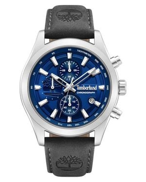 Timberland Ashmont Chronograph Leather Strap Watch, 44Mm - Gray
