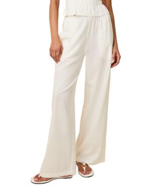 Solid & Striped Monaco Wide Leg Pants - Natural