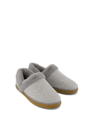 TOMS Oslo Faux-Fur Lined Convertible Slipper - Gray
