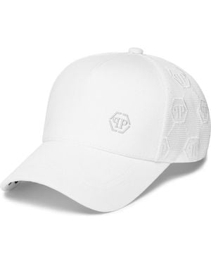 Philipp Plein Baseball Cap Hexagon - White