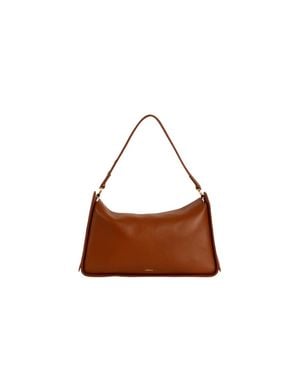 Esterah 10Am Maxi Leather Shoulder Bag - Brown