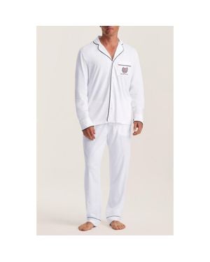 Petite Plume Featherweight Pima Cotton Pajamas - Blue