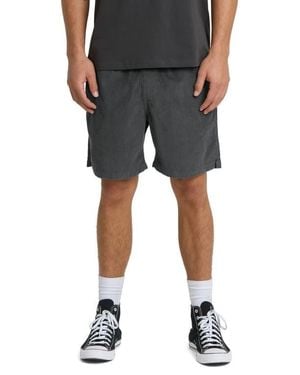 Quiksilver Taxer Corduroy Shorts - Black