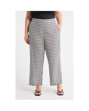Sugarlips Doverly Checker Gill Capri Pants - Black