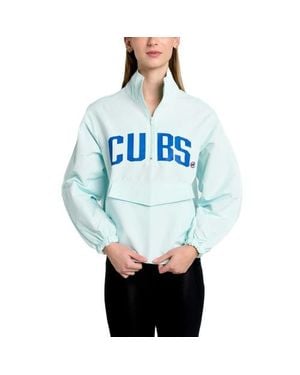 Lusso Chicago Cubs Parker Half-Zip Jacket - Blue
