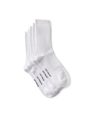 Cotton On 5Pk Crew Sock - White