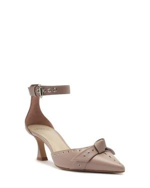 Alexandre Birman Clarita Grommet Pointed Toe Pump - Purple