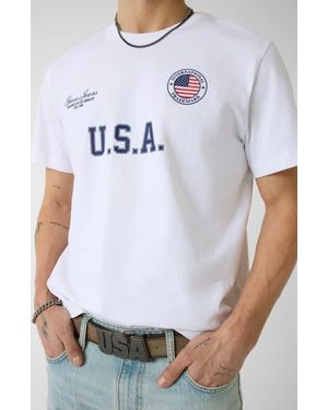 Guess Gj Regular Fit World Cup T-Shirt - White