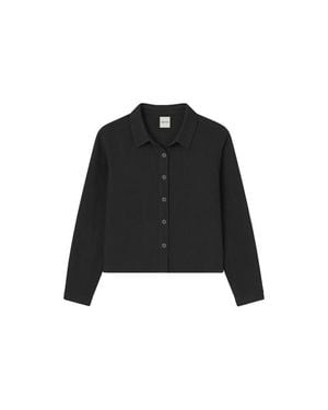 VIR VITA Paloma Linen Shirt - Black
