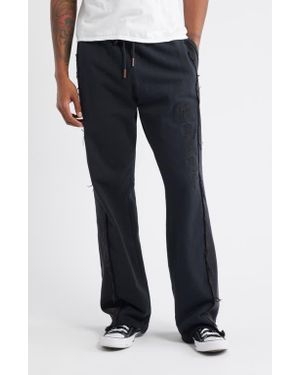 Honor The Gift Mixed Media Sweatpants - Blue