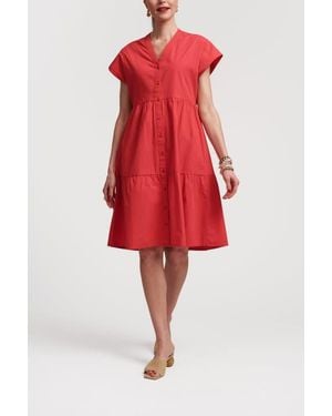 Frances Valentine Breezy Mini Dress - Red